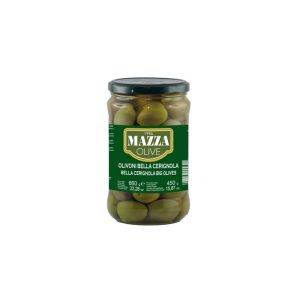 زيتون ميزا اخضر حبة كبيرة بالعظم زجاج 720 مل